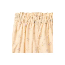Trousers Polly, barely apricot flowers