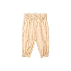Trousers Polly, barely apricot flowers