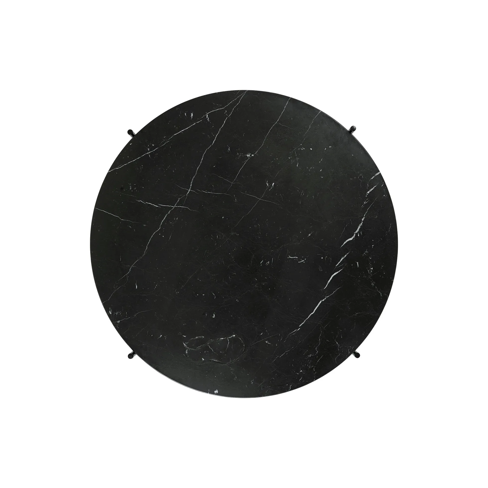 TS Coffee Table Ø80, black marquina marble