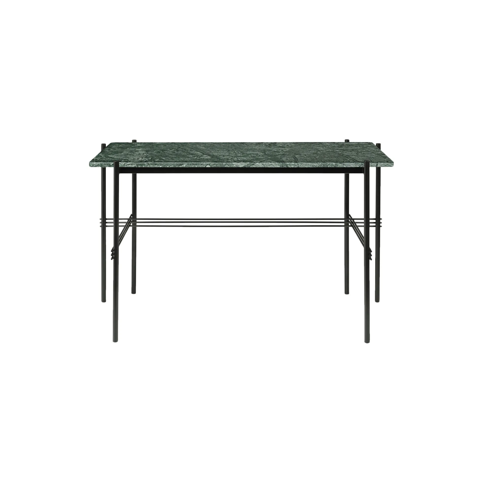TS Desk, green guatemala marble/black