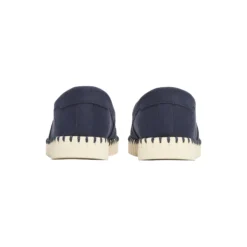 Tulip Espadrille, dark indigo pearled ivory