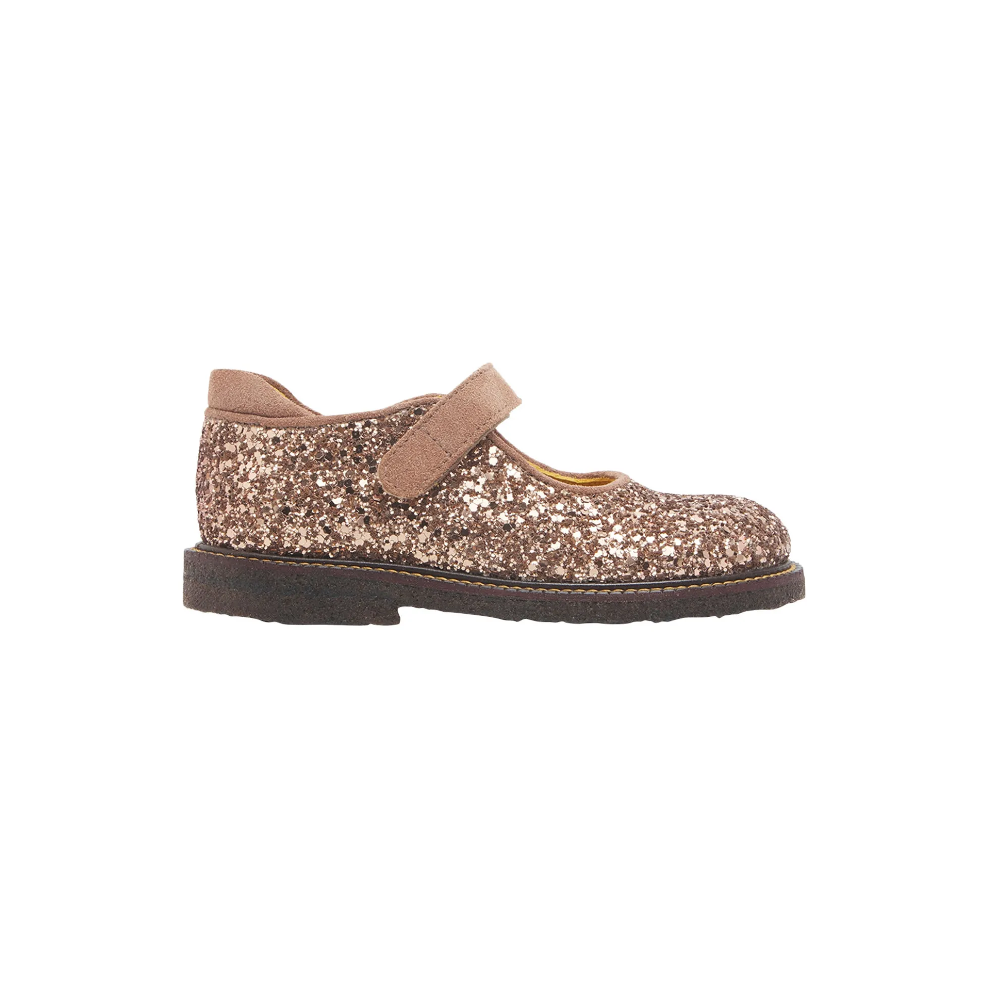 Tullesko i funklende glitter, clay glitter/clay