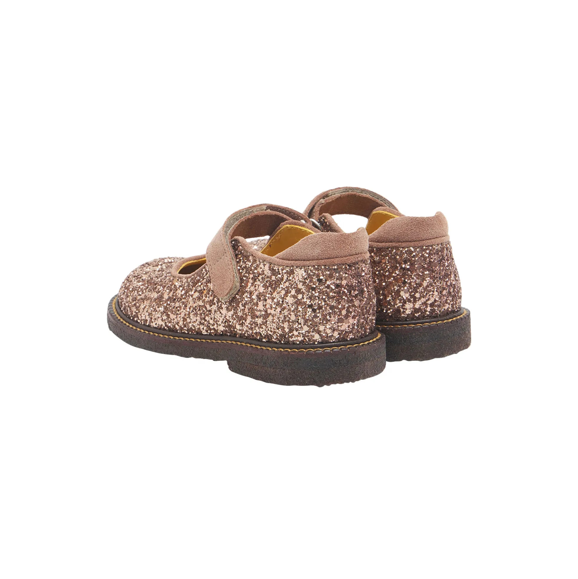 Tullesko i funklende glitter, clay glitter/clay