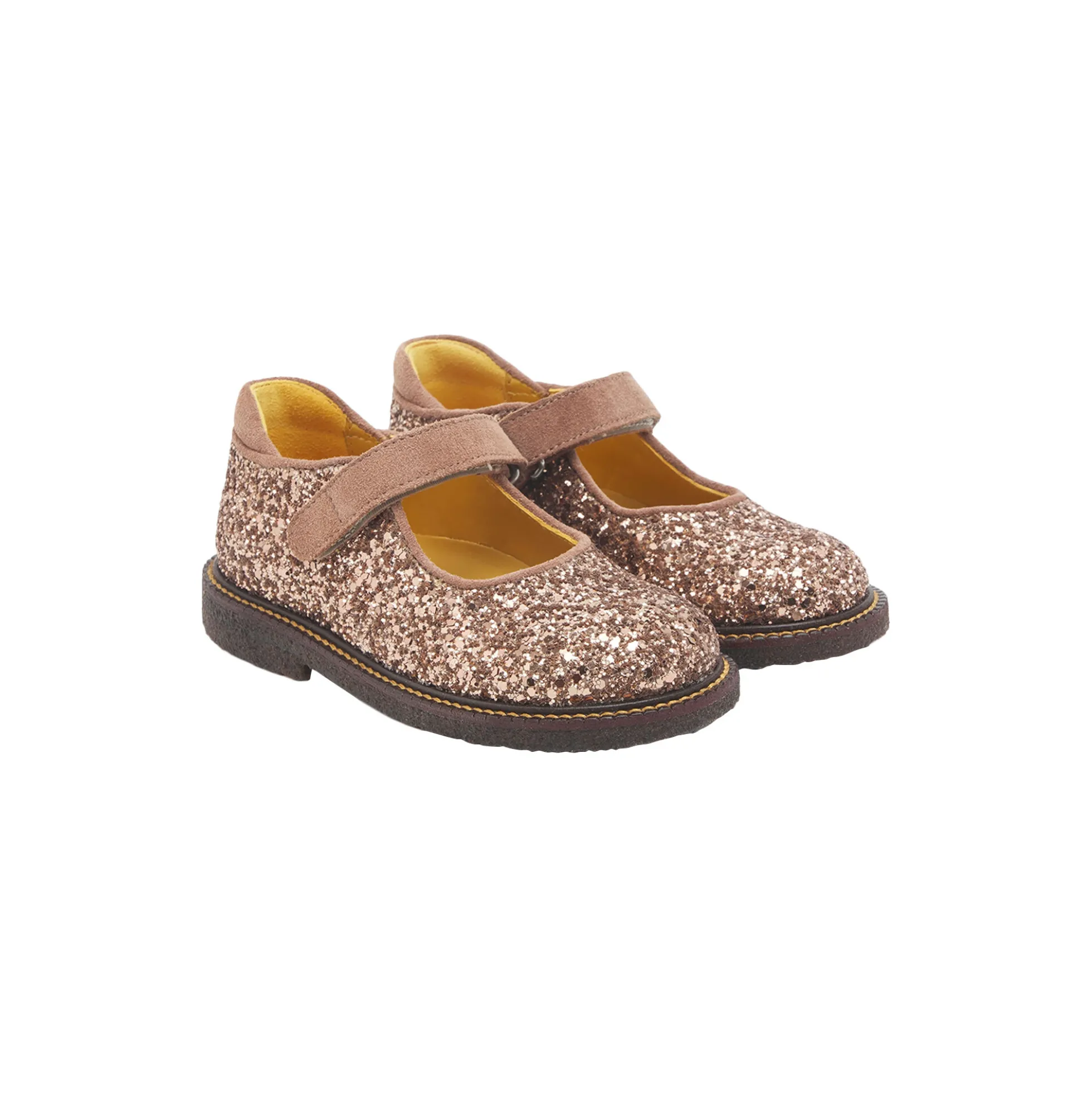 Tullesko i funklende glitter, clay glitter/clay
