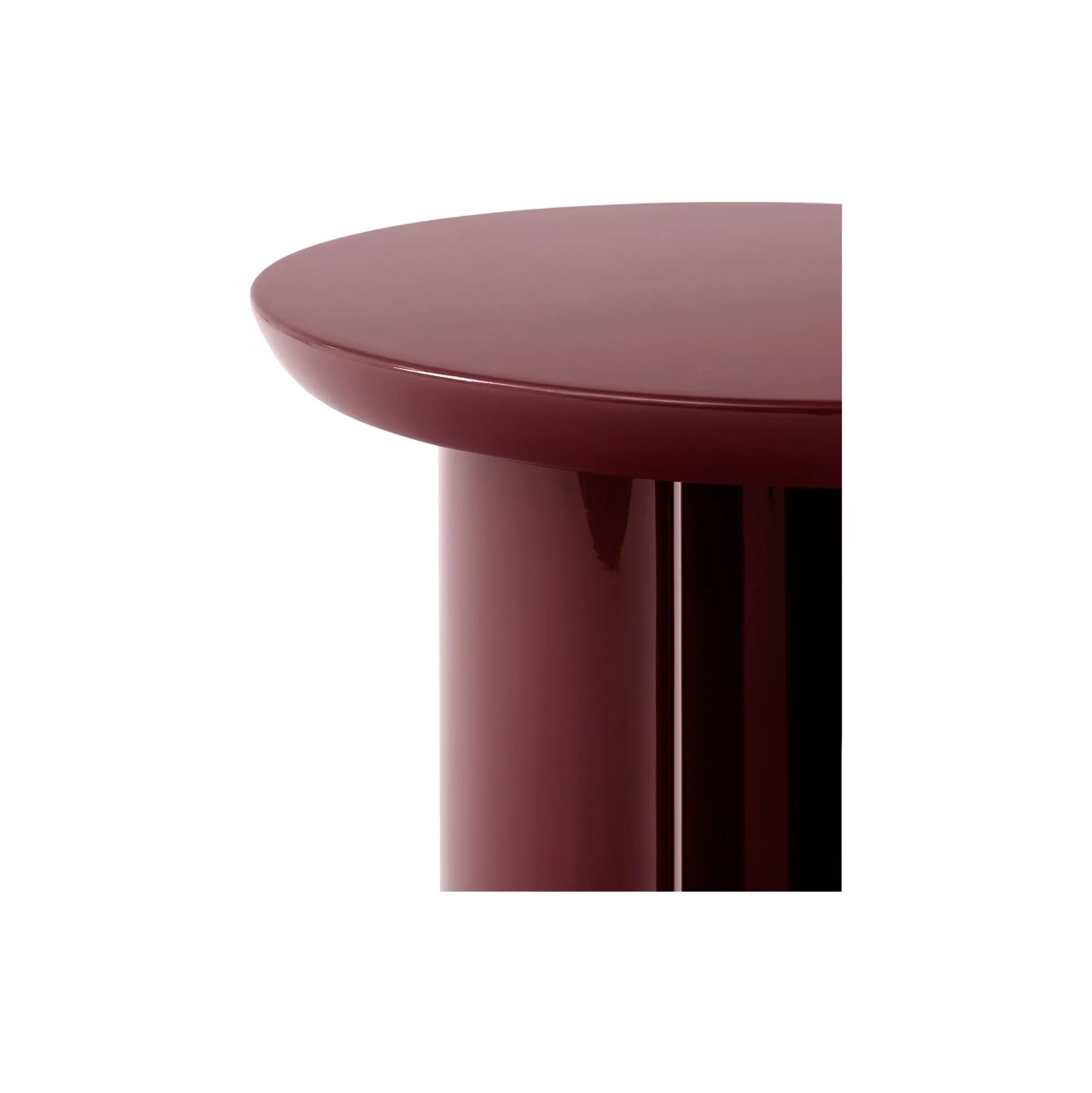 Tung JA3 Side Table, burgundy red
