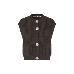 Ulrikke Knit Vest, chocolate torte