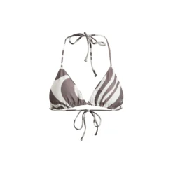 Uluwatu padded triangle bikini top printet, zebra hazel