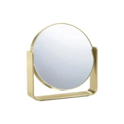 Ume bordspejl m. 5 x forstørrelse, brass