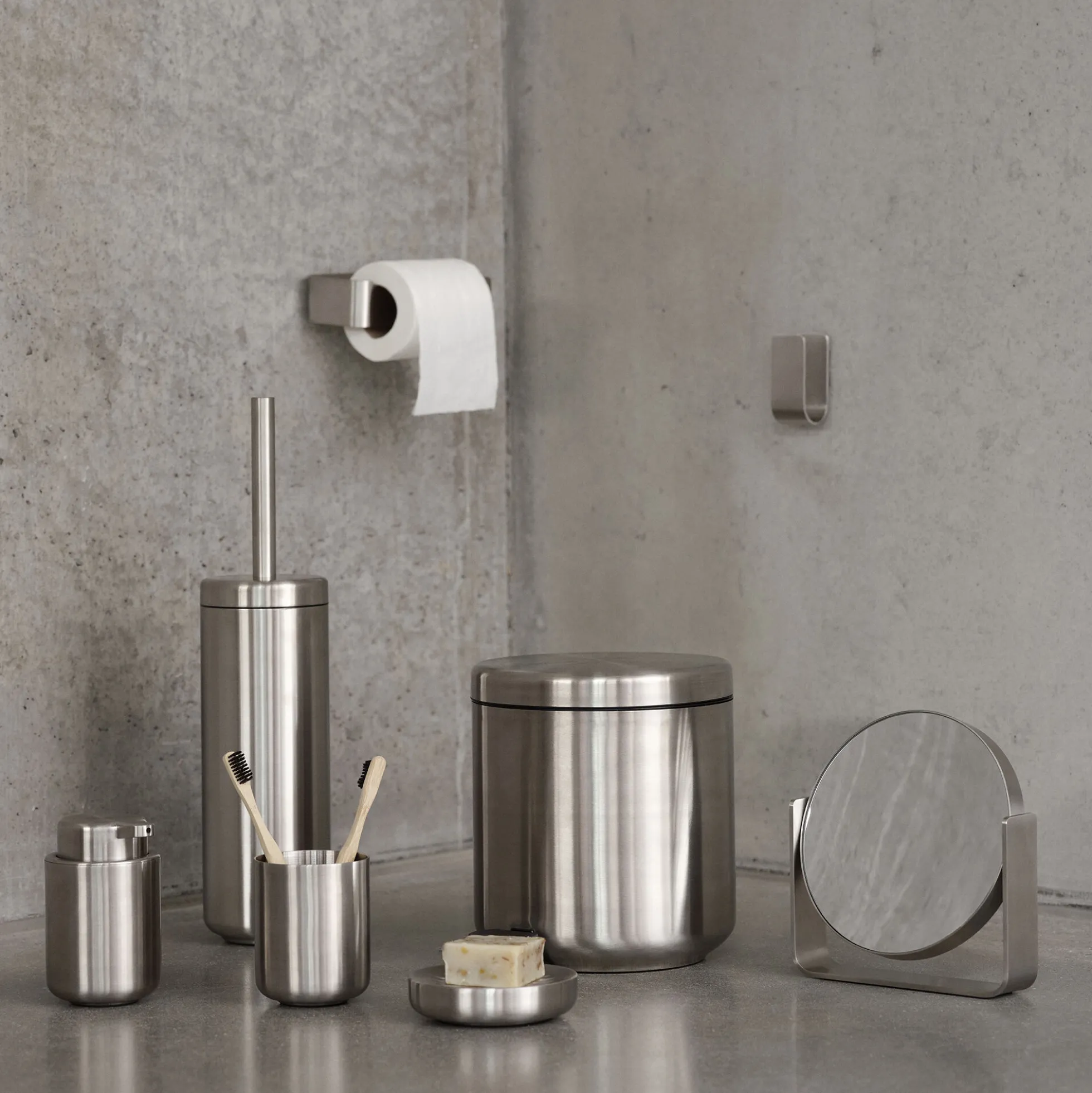 Ume sæbedispenser, steel