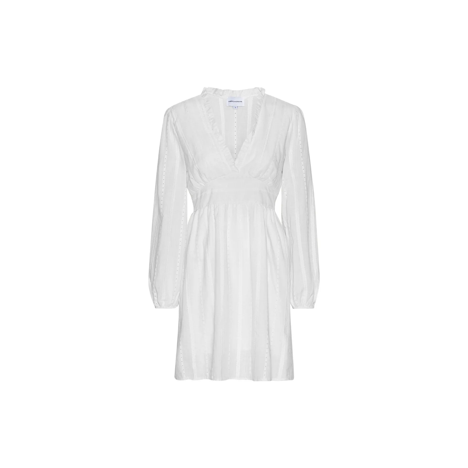 Umi Kort Bomuldskjole, white