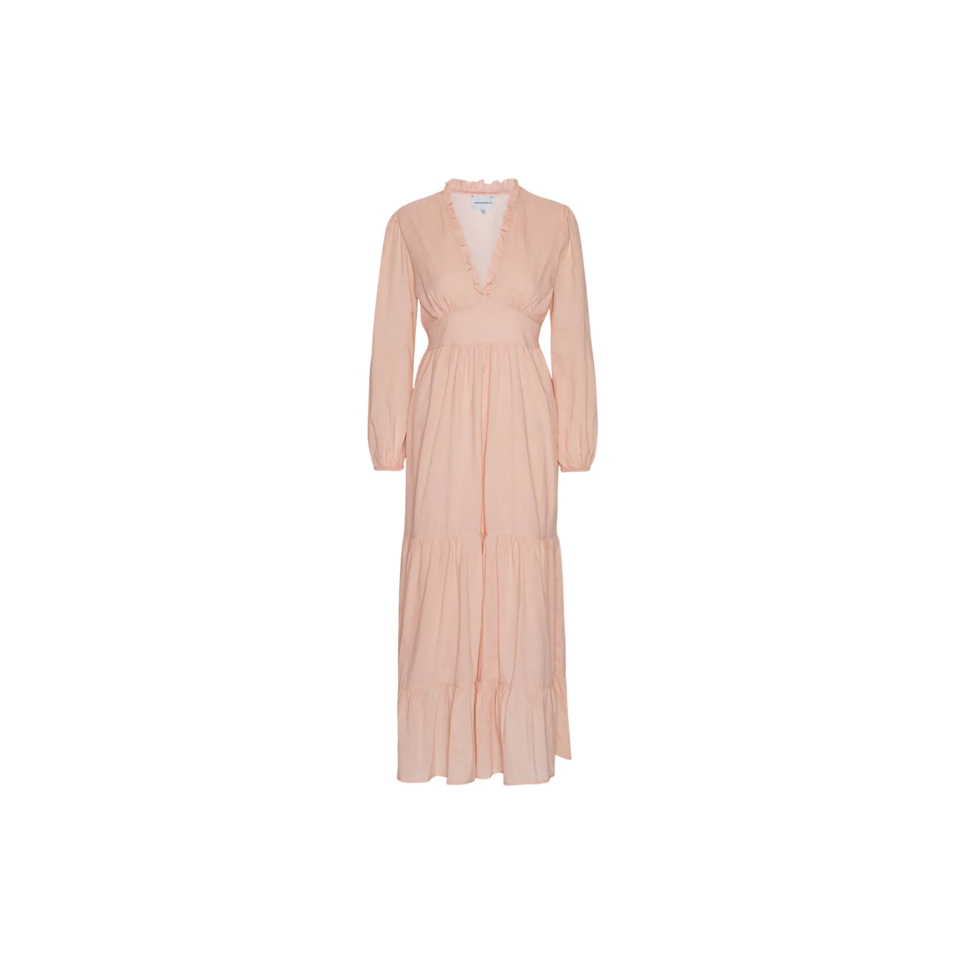 Umi Lang Bomuldskjole, light pink