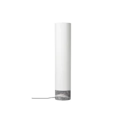 Unbound Floor Lamp, grey marble/white