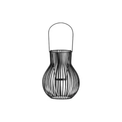 UPSIDE DOWN outdoor lantern, black