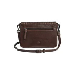 VanyaMBG Crossbody Bag Weave, dark brown