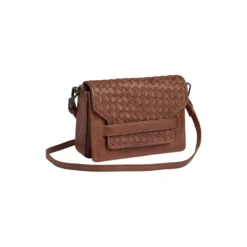 VanyaMBG Crossbody Bag Weave, cognac