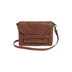 VanyaMBG Crossbody Bag Weave, cognac