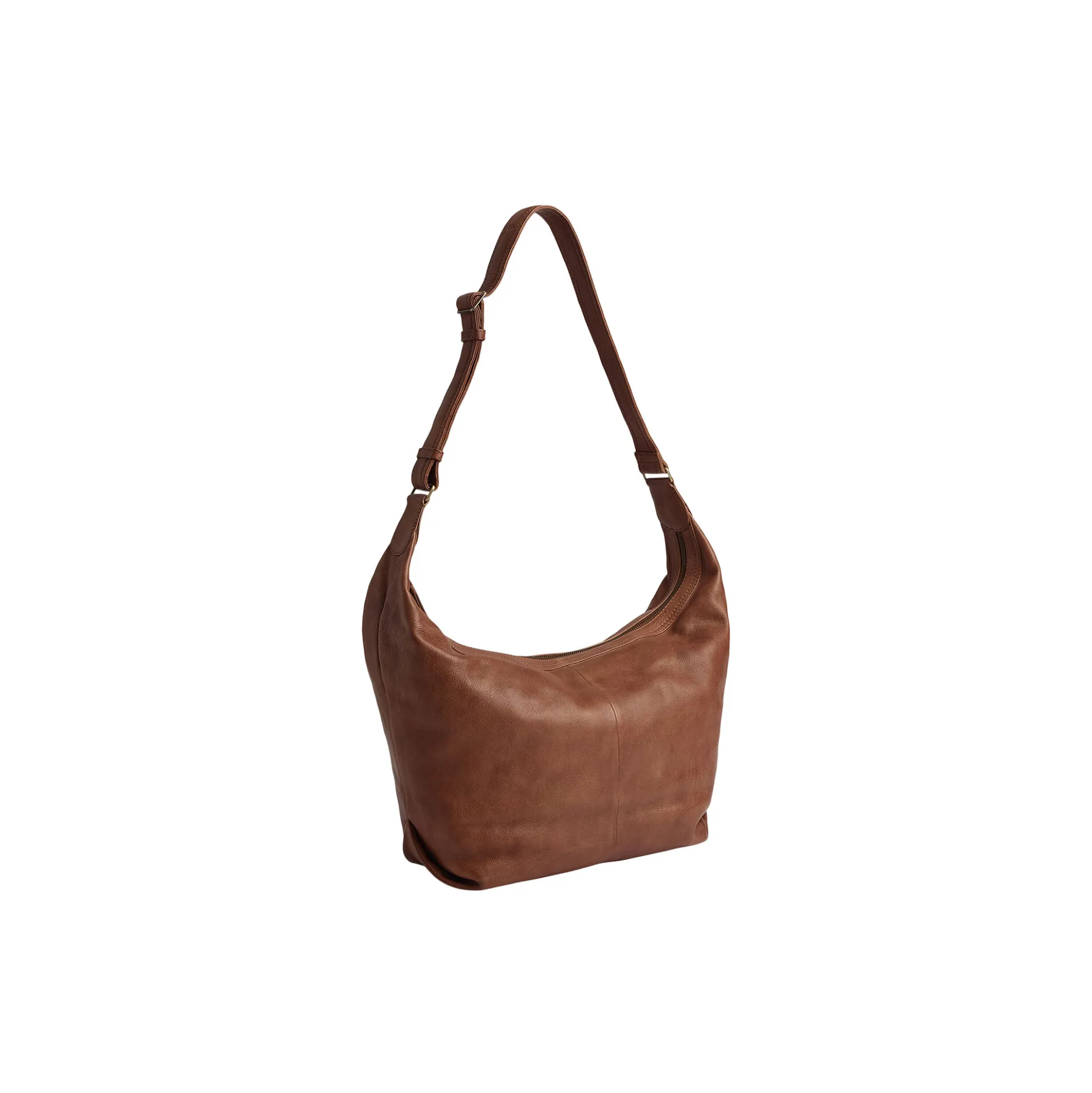 VenedaMBG Bag, Soft Vint., cognac w/br. gold