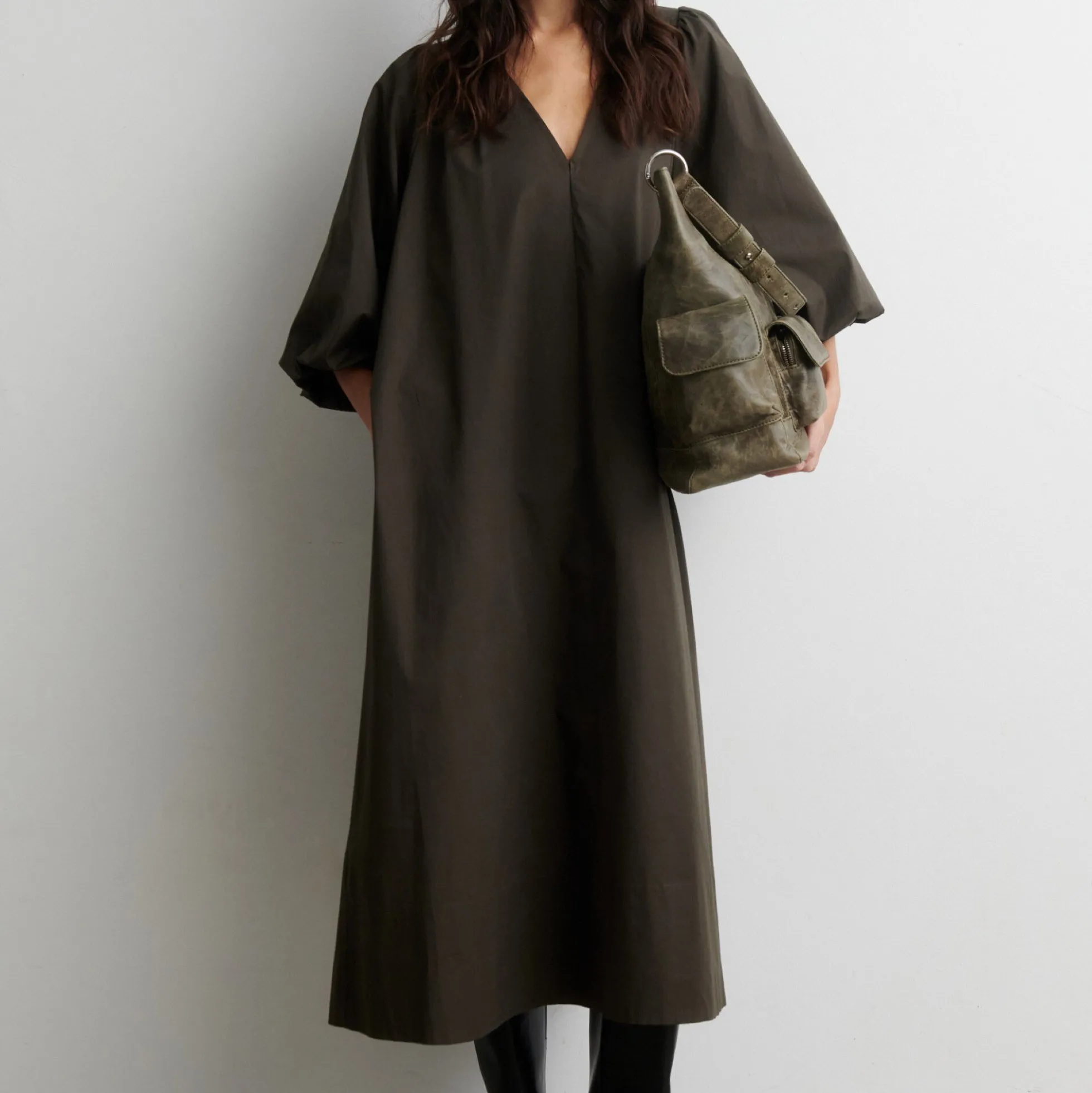 Viana Dress, black olive