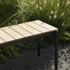 Ville AV28 Outdoor Bench, warm black