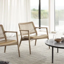 VIPP488 Cabin loungestol, lys eg/sand