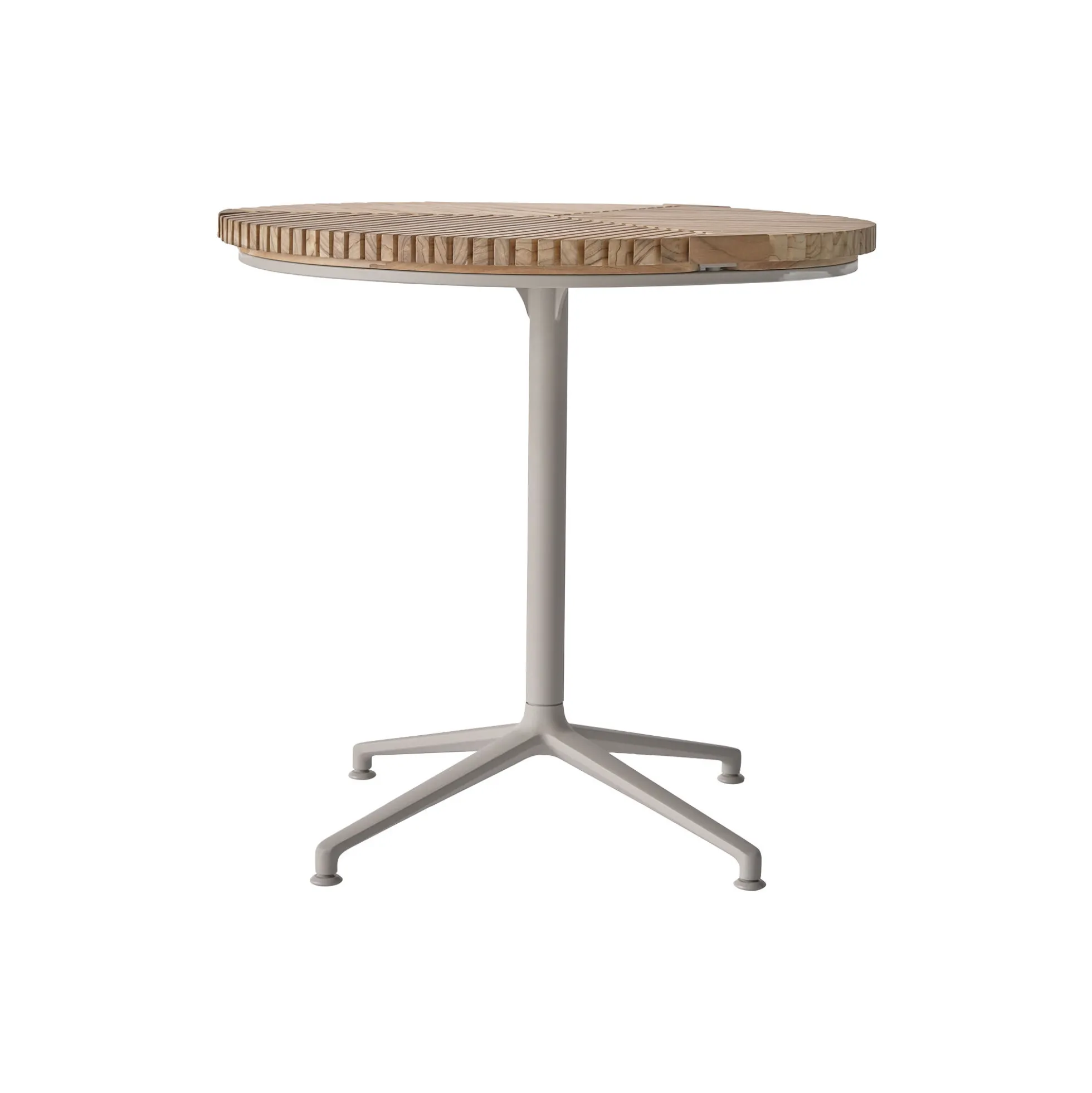 Vipp717 Open-Air Café Table, teak/light grey
