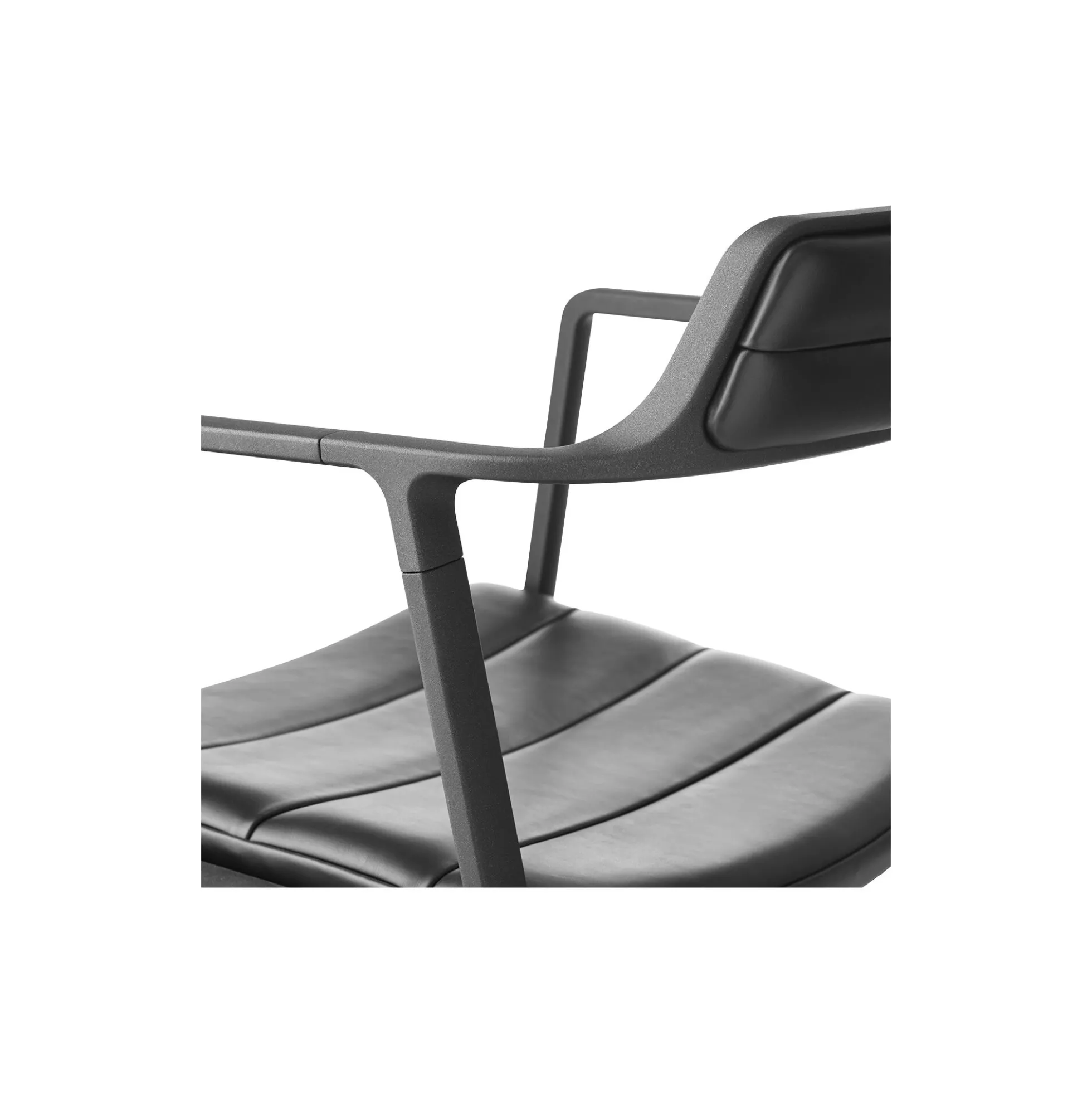 VIPP452 Swivel Chair with Gliders, black/black