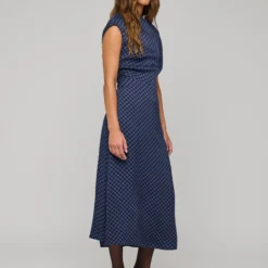 VirginiaDEA NS Dress Midi, kudibal midnight