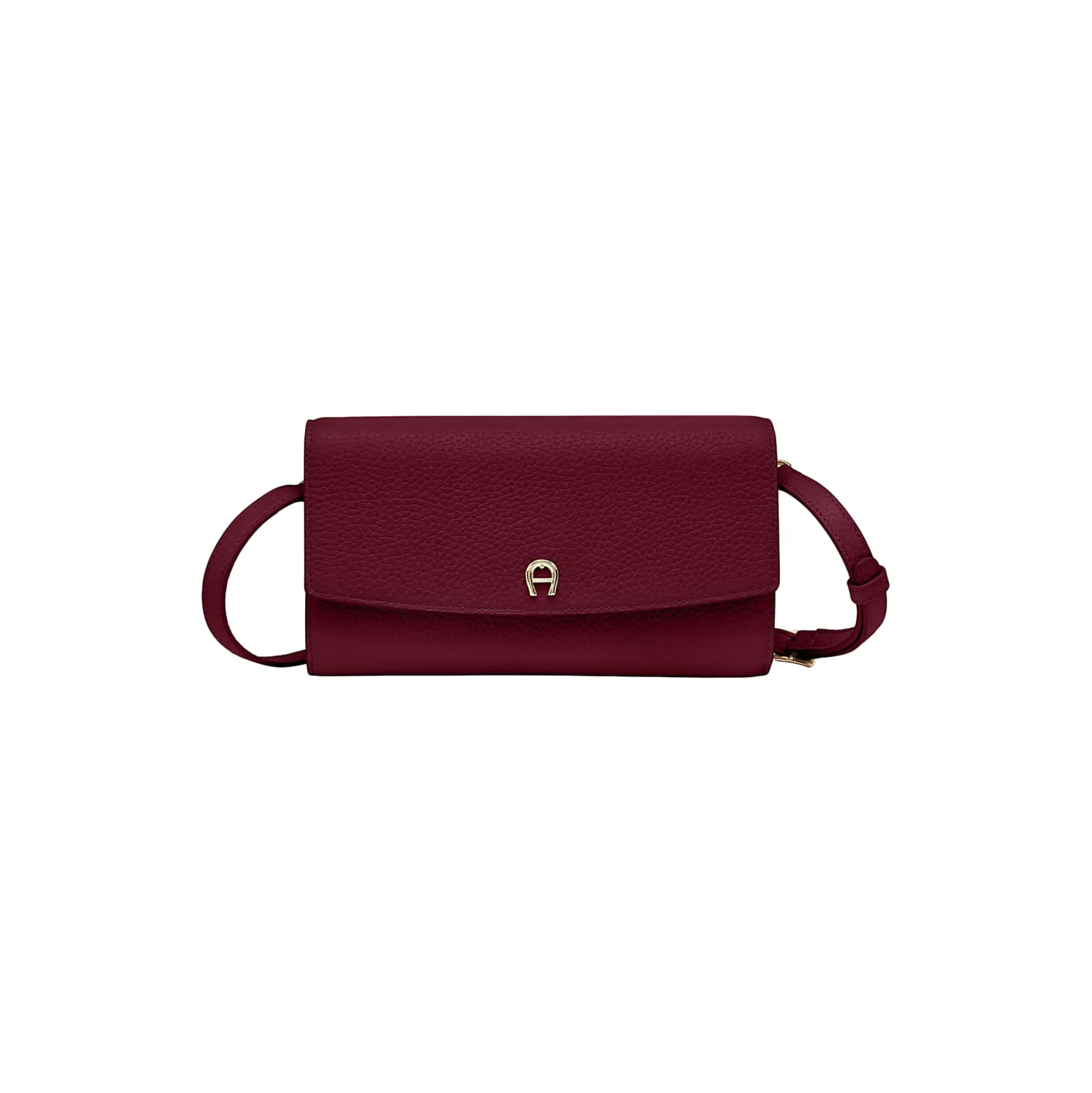 Wallet With Strap, burgundy