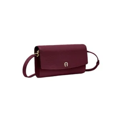 Wallet With Strap, burgundy