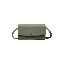 Wallet With Strap, moss green