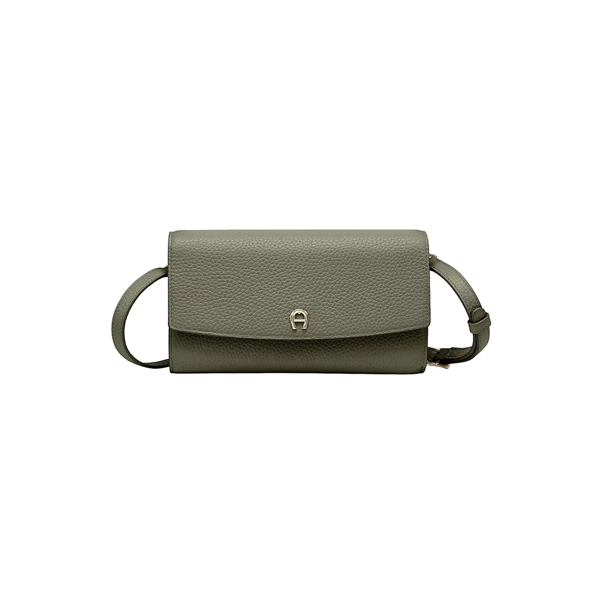 Wallet With Strap, moss green