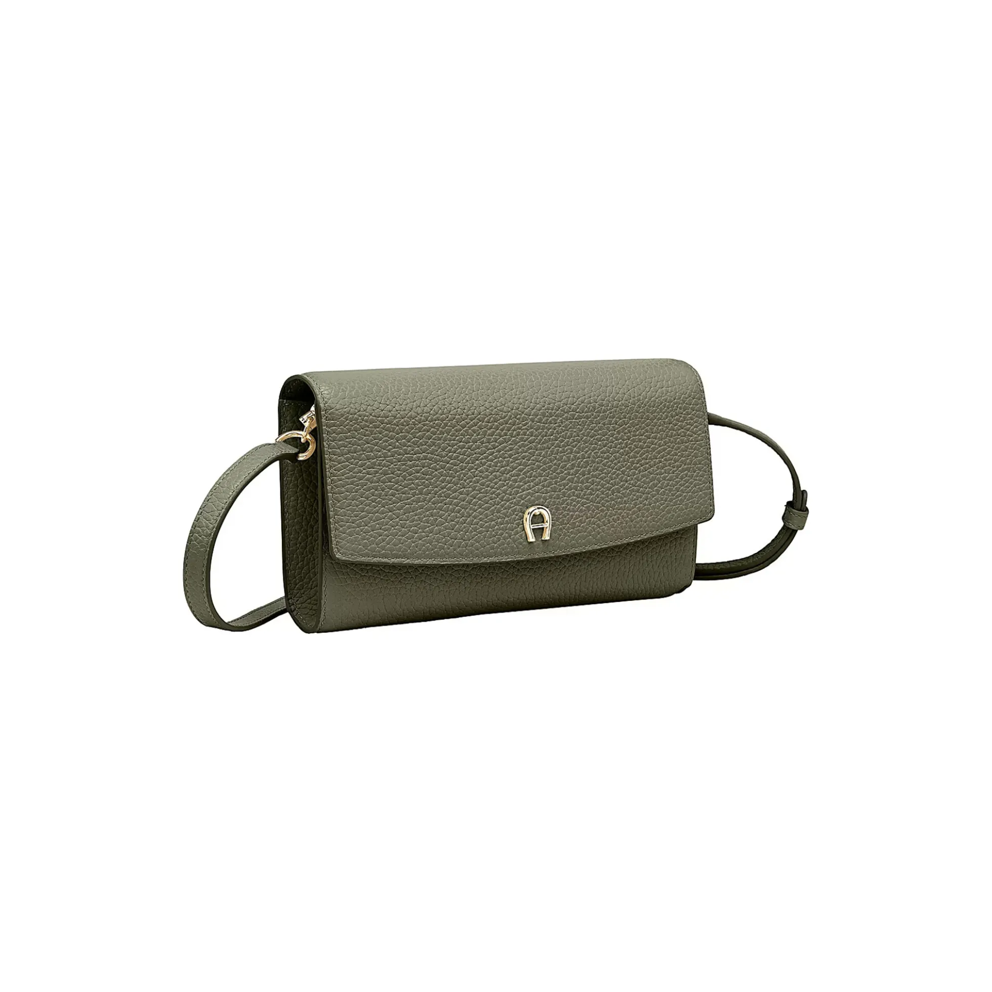 Wallet With Strap, moss green