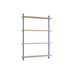 Wall Shelving Medium, oak/deep blue
