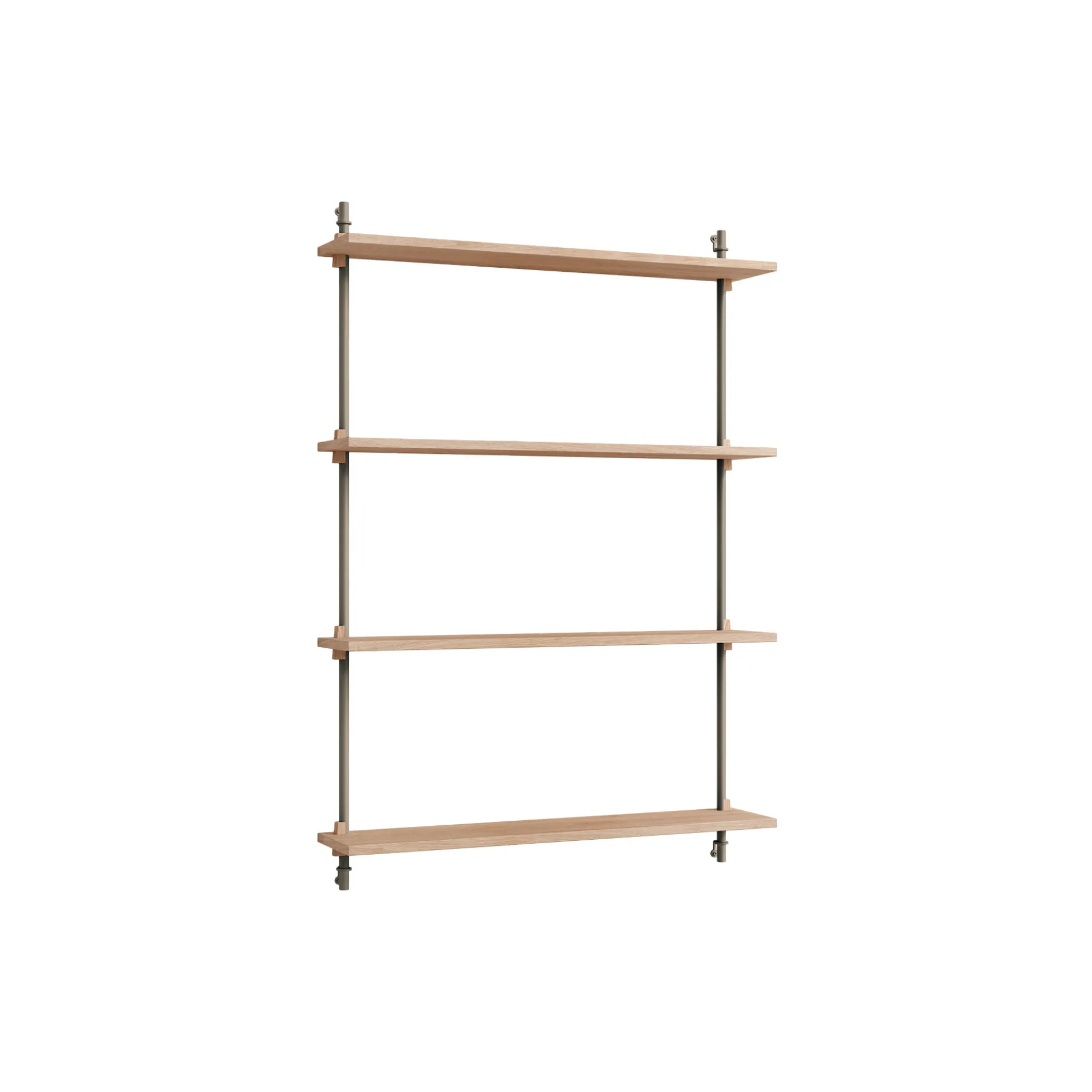 Wall Shelving Medium, oak/warm grey