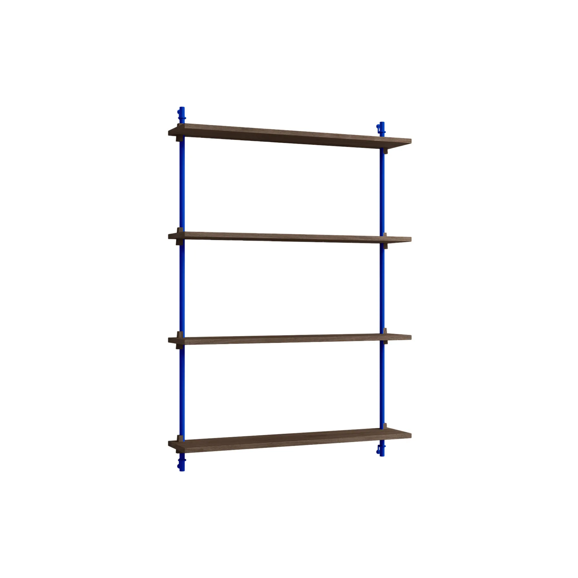 Wall Shelving Medium, smoked oak/deep blue