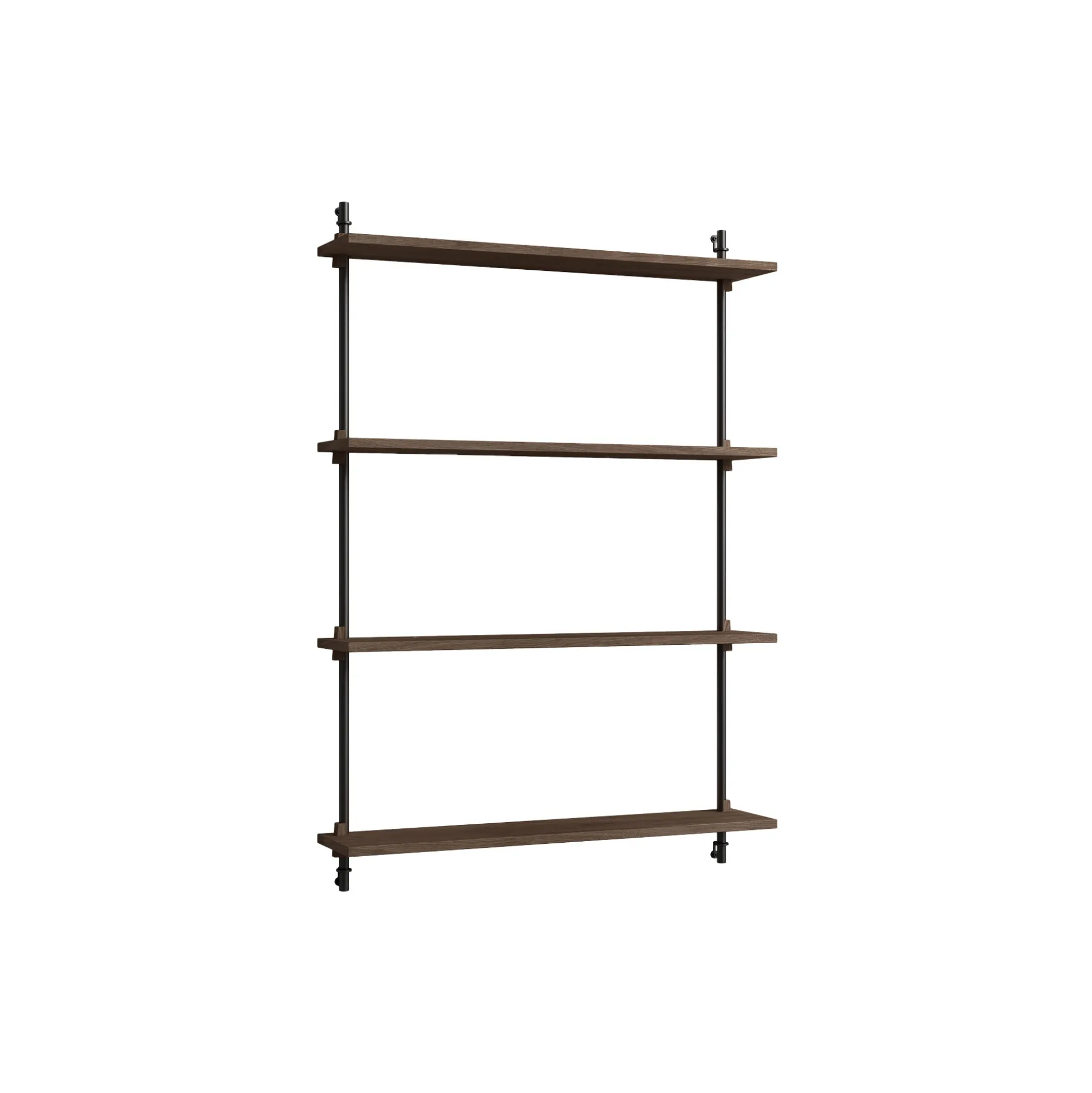Wall Shelving Medium, smoked oak/black