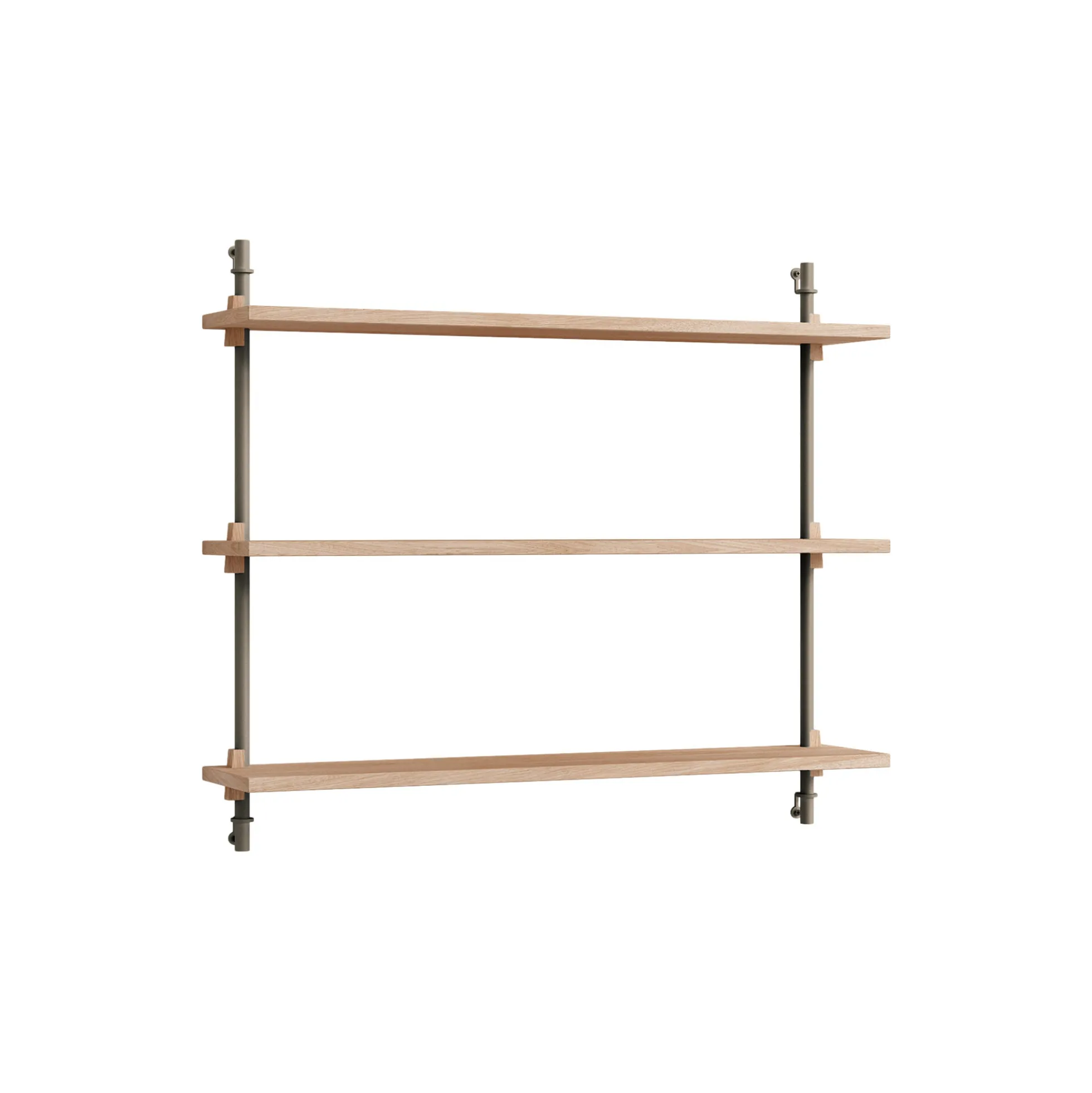 Wall Shelving Small, oak/warm grey