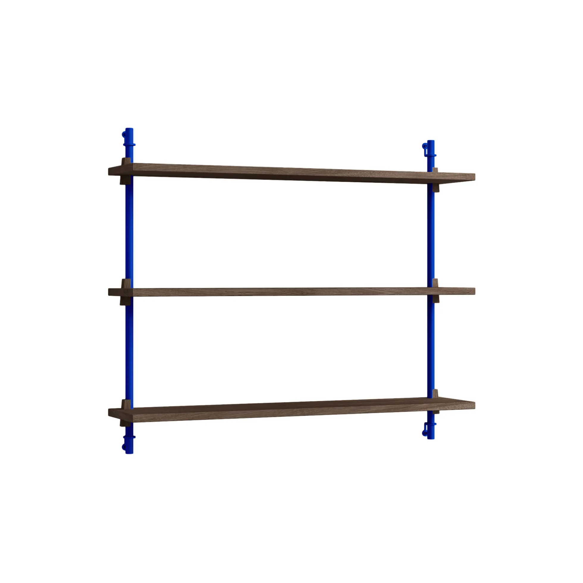 Wall Shelving Small, smoked oak/deep blue