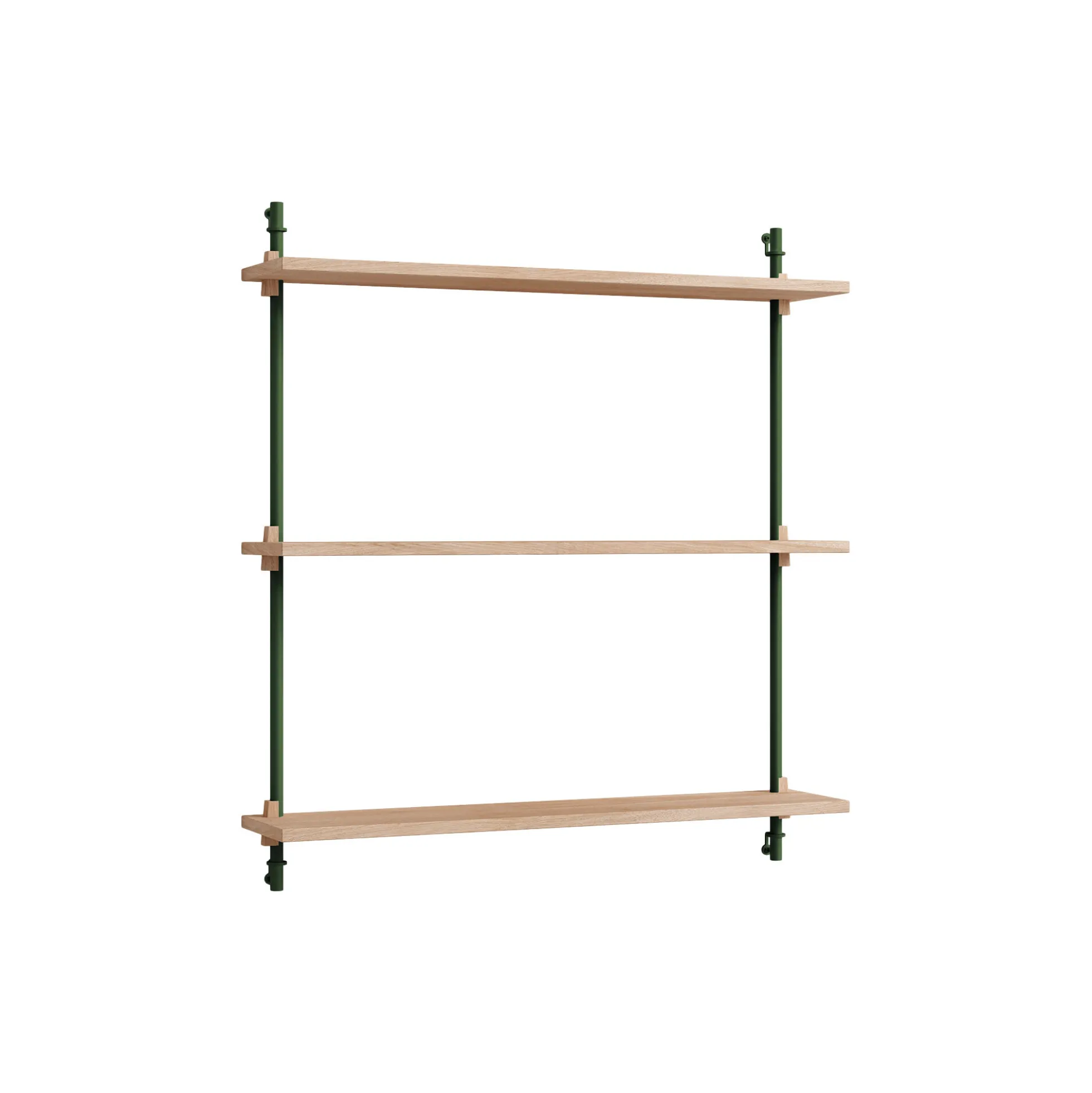 Wall Shelving Standard, oak/pine green