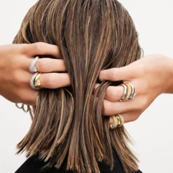 Wave Pave Combo Ring
