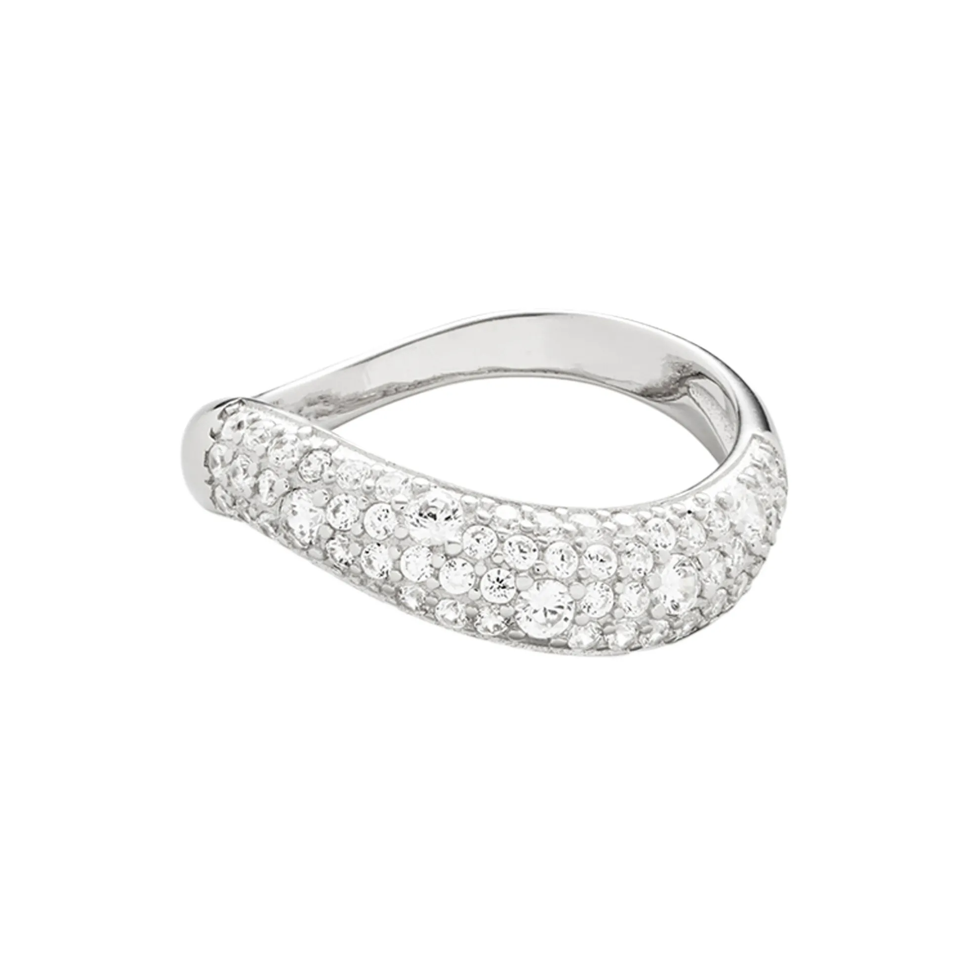 Wave Pave Ring