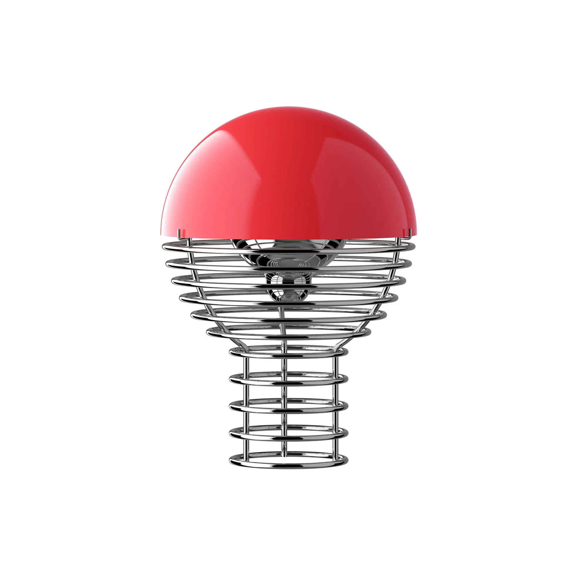 Wire Portable bordlampe, red