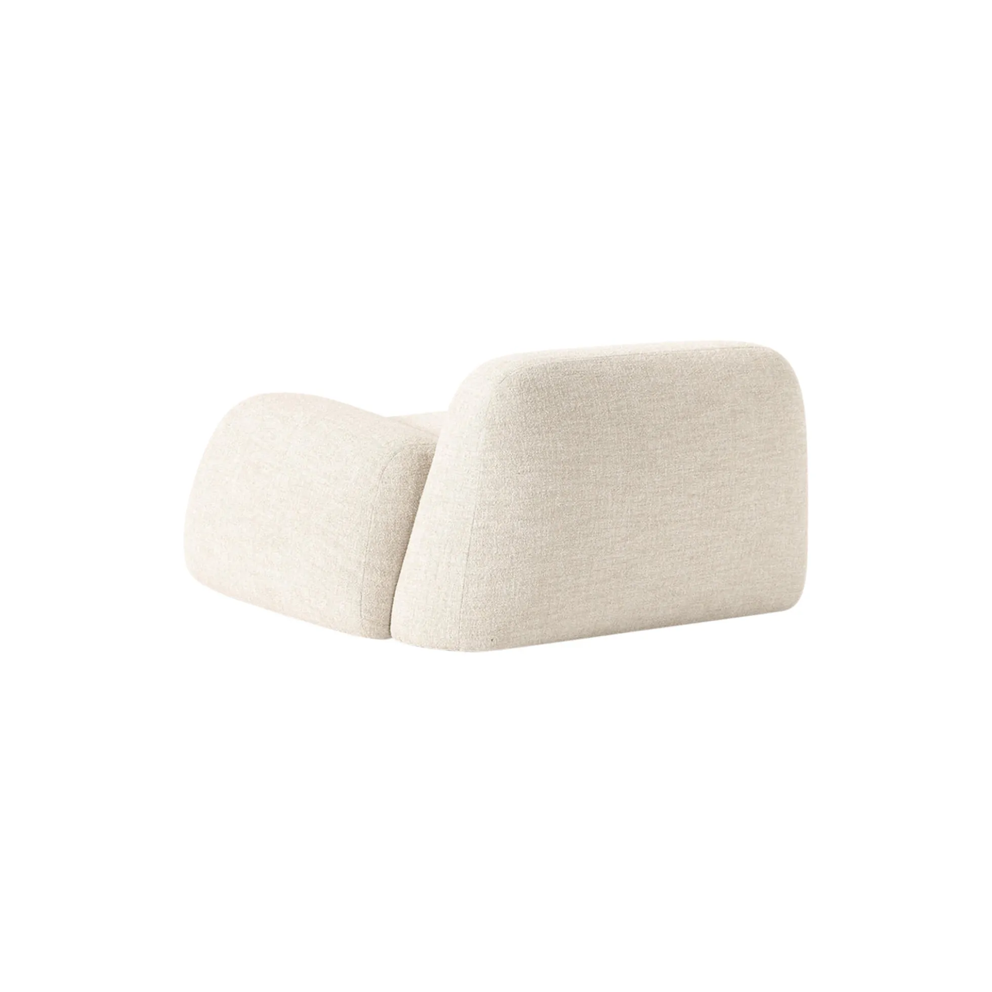 Wolke Lounge Chair, bouclé light beige