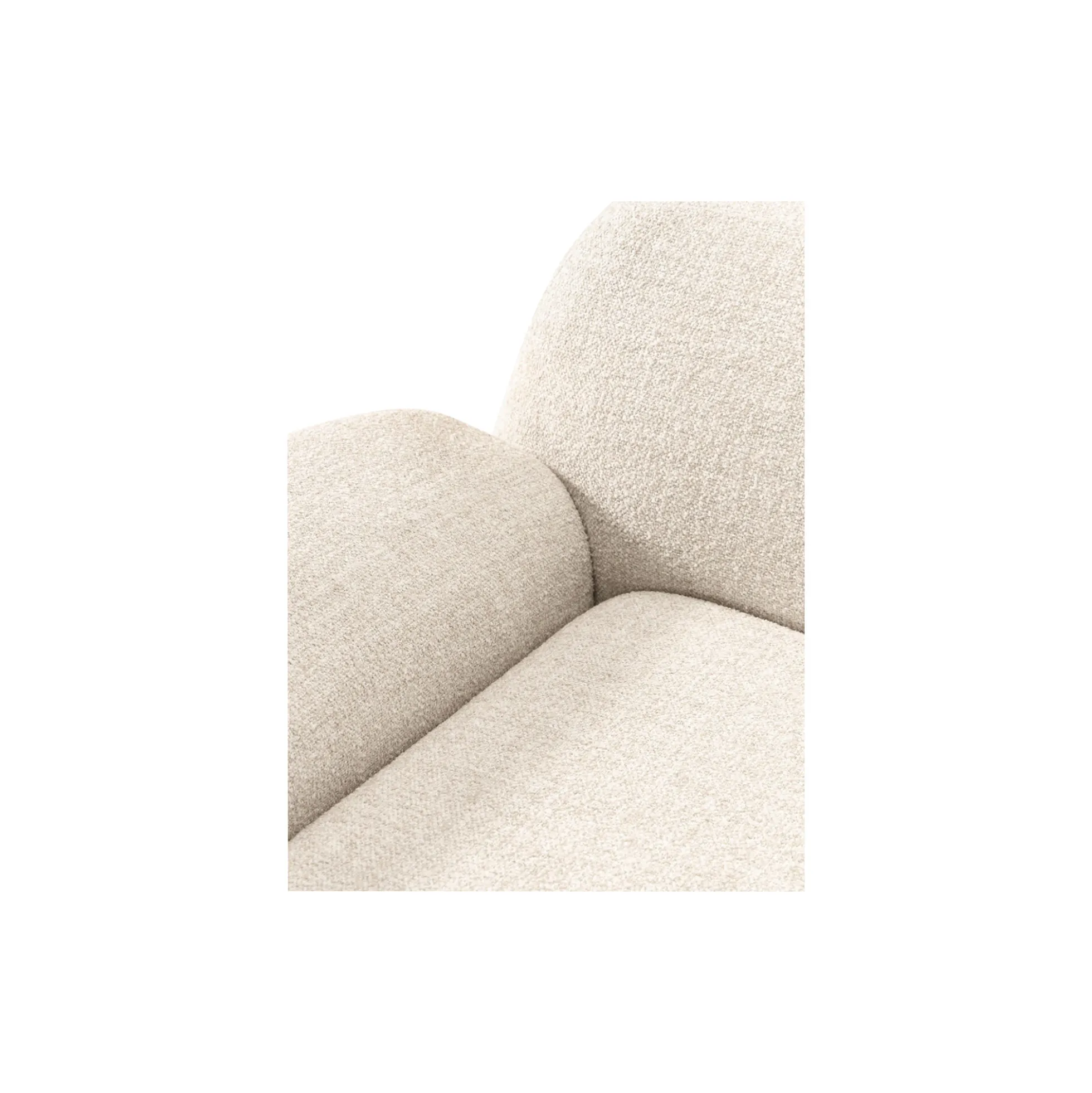 Wolke Lounge Chair, bouclé light beige