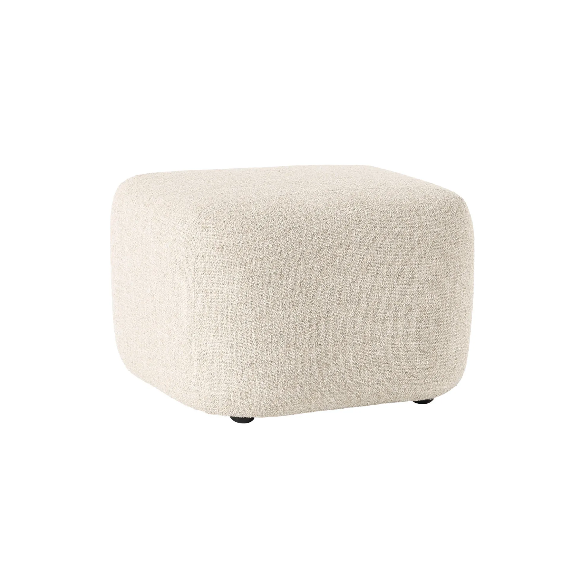 Wolke Ottoman, bouclé light beige