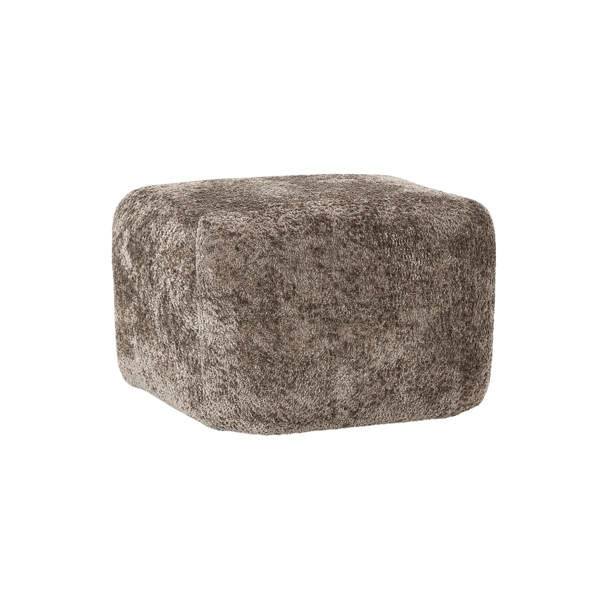 Wolke Ottoman, teddy bouclé taupe