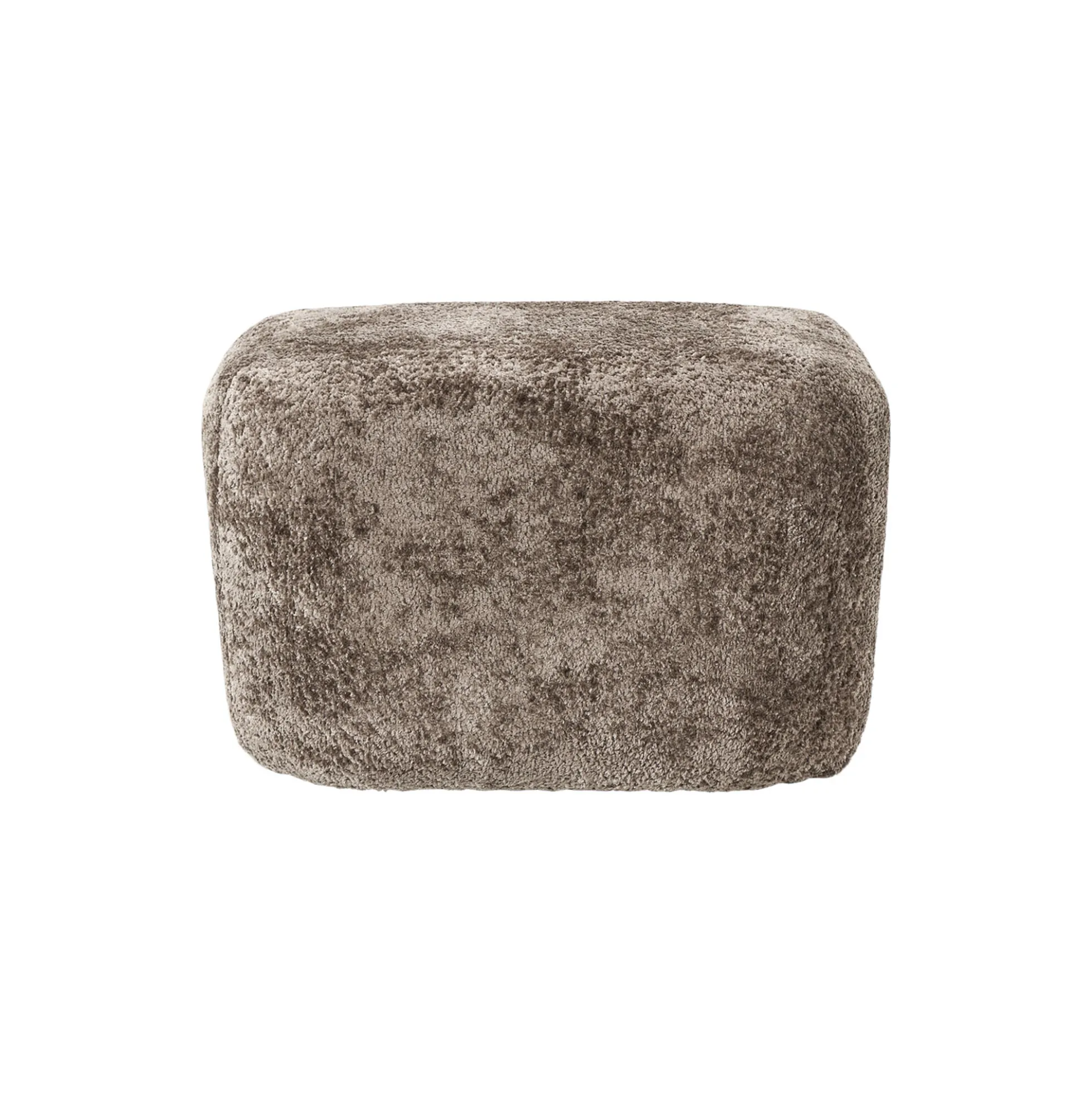 Wolke Ottoman, teddy bouclé taupe