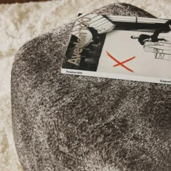 Wolke Ottoman, teddy bouclé taupe