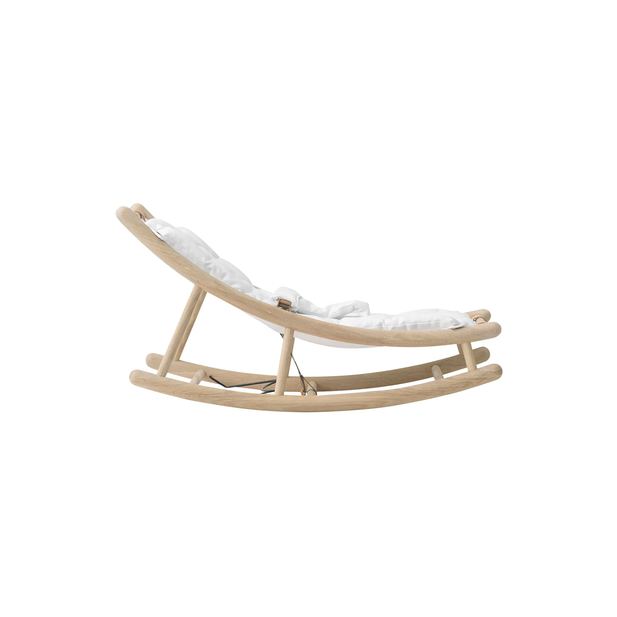 Wood baby & junior vippestol, eg/hvid
