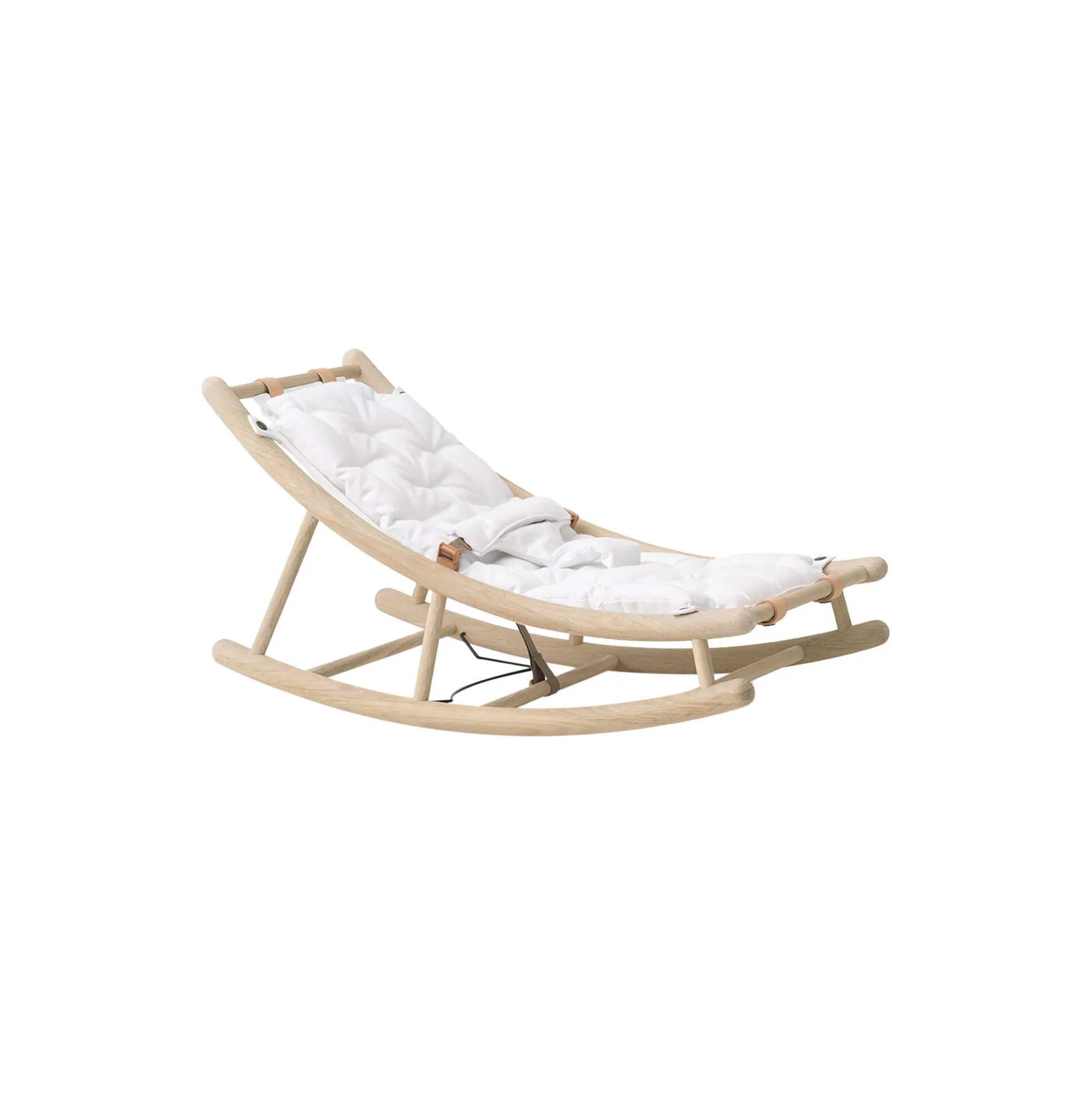 Wood baby & junior vippestol, eg/hvid